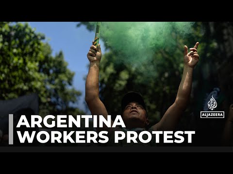 Video | Argentina demonstrations: Workers protest President Milei's austerity measures