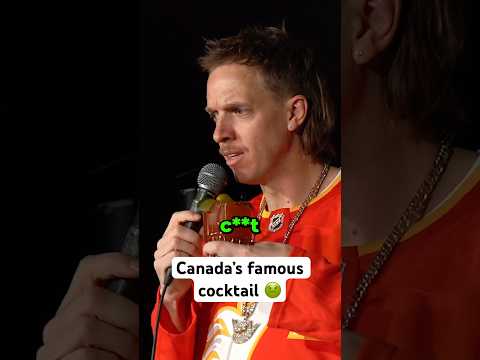 Trying Canada’s famous cocktail at my Calgary show