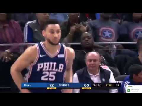 Amazing / Ben Simmons Triple-Double Full Highlights vs Pistons / Sixers vs Pistons / 2017 NBA Season