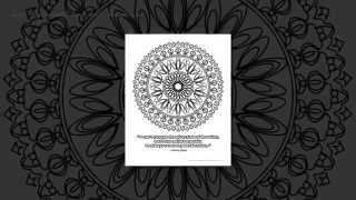 Adult coloring book 50 Mandala with quotes about success