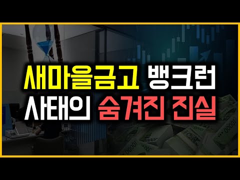 새마을금고 뱅크런 사태의 숨겨진 진실