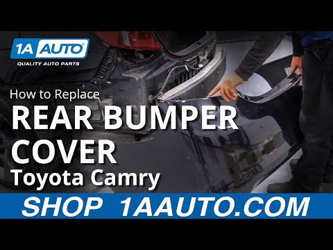 How to Replace Rear Bumper Cover 11-17 Toyota Camry