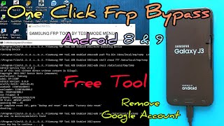 Samsung J3 2017 ( J330F ) One Click FRP Remove || Free Tool || Bypass Google Account || Android8 & 9