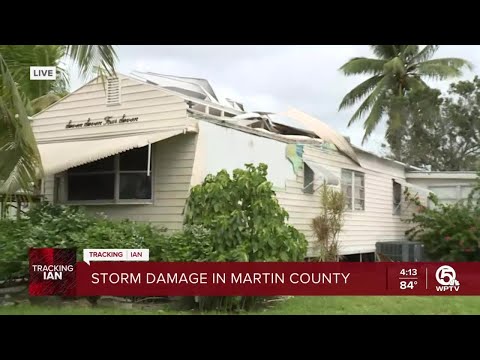 Mobile home suffers damage after strong storms hit Martin County