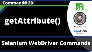 Download the video "getAttribute() Command - Selenium WebDriver"