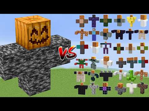 BEDROCK GOLEM vs All New Golems - Minecraft Mob Battle