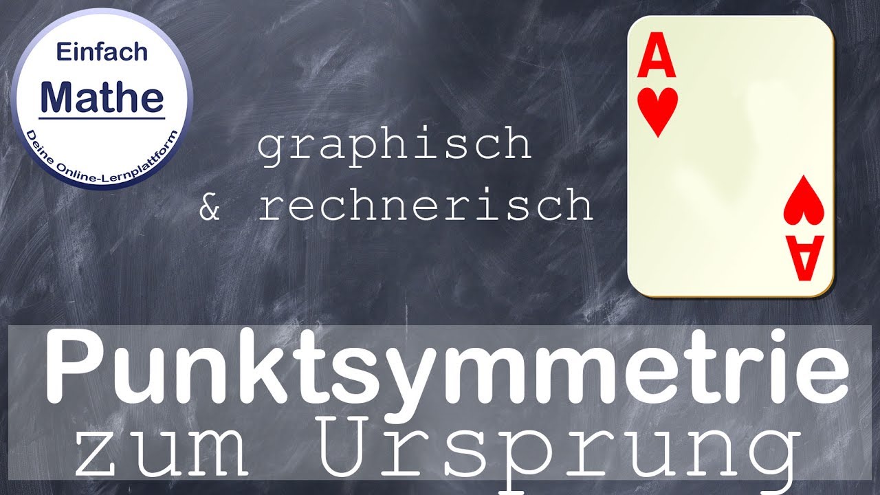 Punktsymmetrie zum Ursprung | einfach erklärt by einfach mathe!