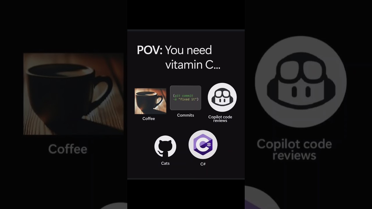 you need vitamin c #coding #coffee #developer #developer #developerlife #programmer #copilot