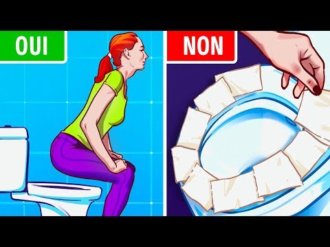 Cesse de Mettre du Papier Toilette Sur la Lunette Des Toilettes Publiques