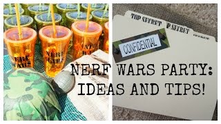 Nerf Wars Army Party:  Ideas and Tips!