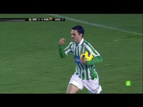 2º Gol Jorge Molina Betis-Barça 3-1 Vuelta Copa del Rey 2010/11