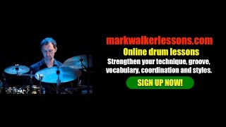 ONLINE VIDEO DRUM LESSONS with Mark Walker