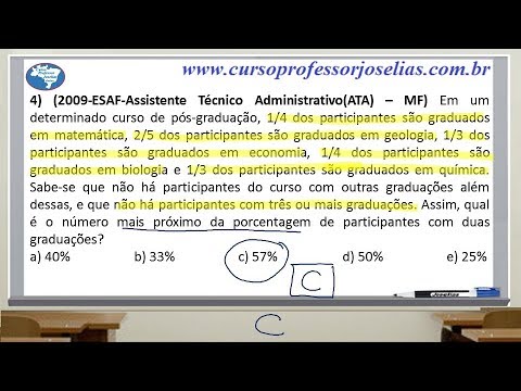 QUESTÃO 04 MATEMÁTICA  ESAF