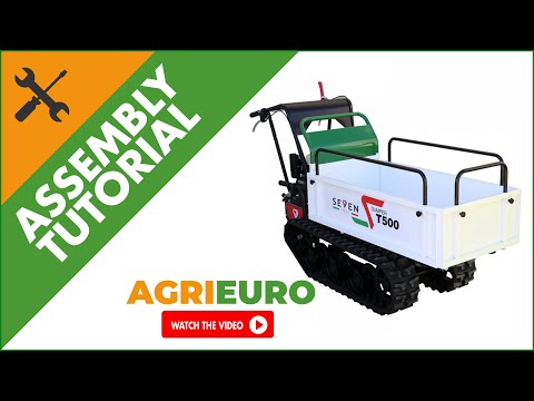 Seven Italy T500 GX-E Tracked Power Barrow - Extendable dumper truck - 500 Kg - Assembly tutorial