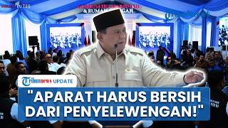 Prabowo Sentil Budaya Aparat Bekingi Kapitalis Sambil Tunjuk-tunjuk di Depan Panglima TNI & Kapolri