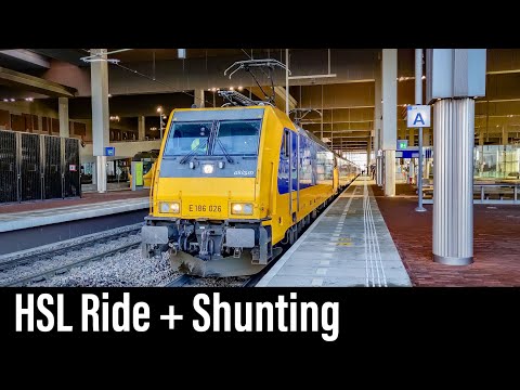 Train Cab Ride NL / HSL / Breda - Amsterdam - Watergraafsmeer / TRAXX Intercity / Jan 2021