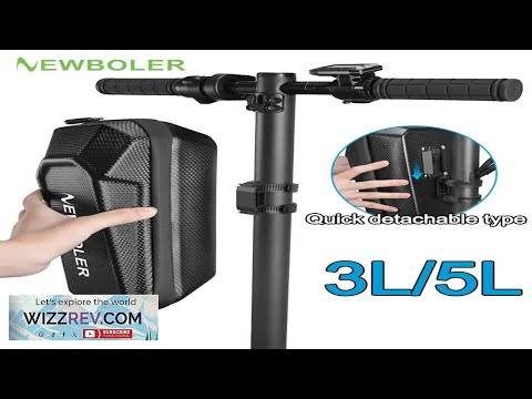 NEWBOLER Electric Scooter Front Bag Handlebar Water Resistant Quick Release 5L EVA Big