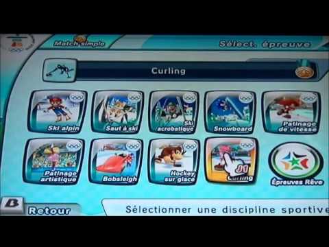 mario et sonic aux jeux olympiques wii debloquer epreuves