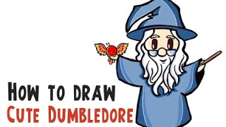 How to Draw Cute Dumbledore And Fawkes (Harry Potter Chibi/Cutie Collection)