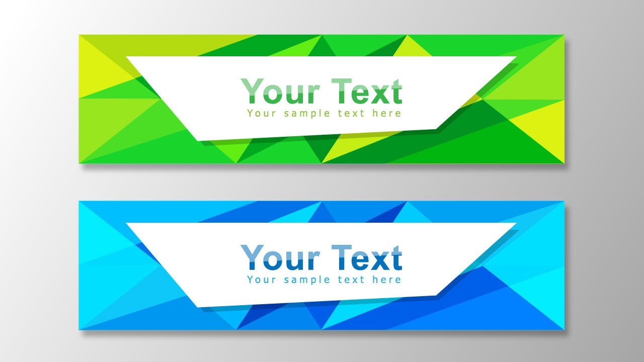 Illustrator tutorial - Vector banner design