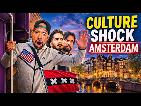 AMERICAN Finds EUROPE’S Most Controversial City!👉 AMSTERDAM… Built on Wood?! Red Light Culture Shock