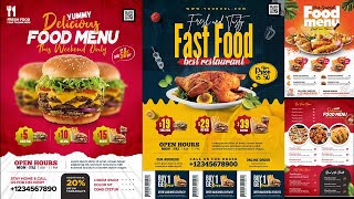 10+ Food Restaurant Promotional Flyer in PSD Photoshop Tutorial Part 4