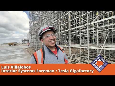 A Member Working on the Tesla Gigafactory in Austin, TX Tells us Why He Joined The Carpenters Union.