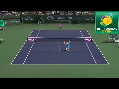 Tennis Elbow 2014 Indian Wells 2015 - Ana Ivanovic vs Serena Williams  POINT GAMEPLAY