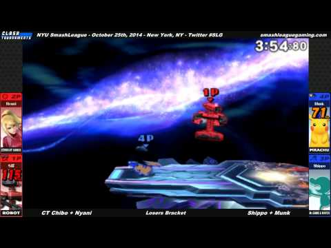 SmashLeague NY - CT Chibo + Nyani vs Shippo + Munk - Smash 3DS