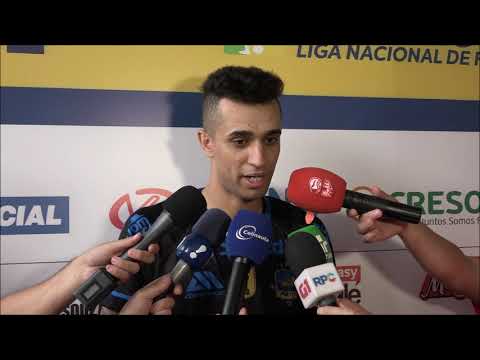 Entrevistas dos atletas do Pato após o jogo contra o Jaraguá