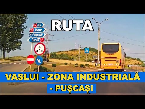 Ruta Vaslui - Puscasi - Laza pe DN 2F imagini video din masina part. 2