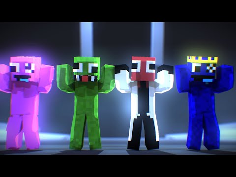 BELIEVER PROJECT FIRST MEET TUTU RAINBOW FRIENDS (RED, BLUE, PINK) - MINECRAFT ANIMATION #shorts