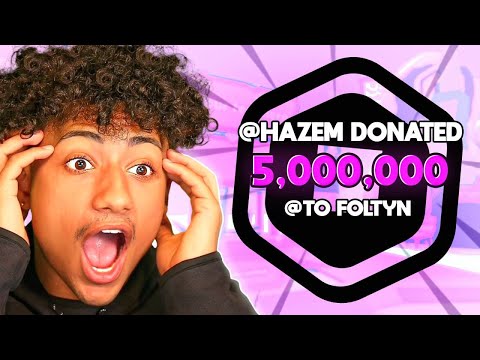 HAZEM GAVE ME 5 MILLION ROBUX!!