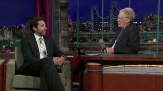 Zachary Levi au Late Show, avec David Letterman