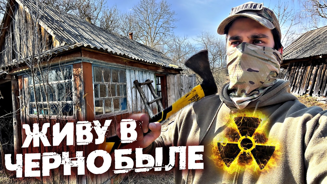 Живу в Чернобыле один в заброшенном доме. Ремонт сталкерской дачи - делаю бан