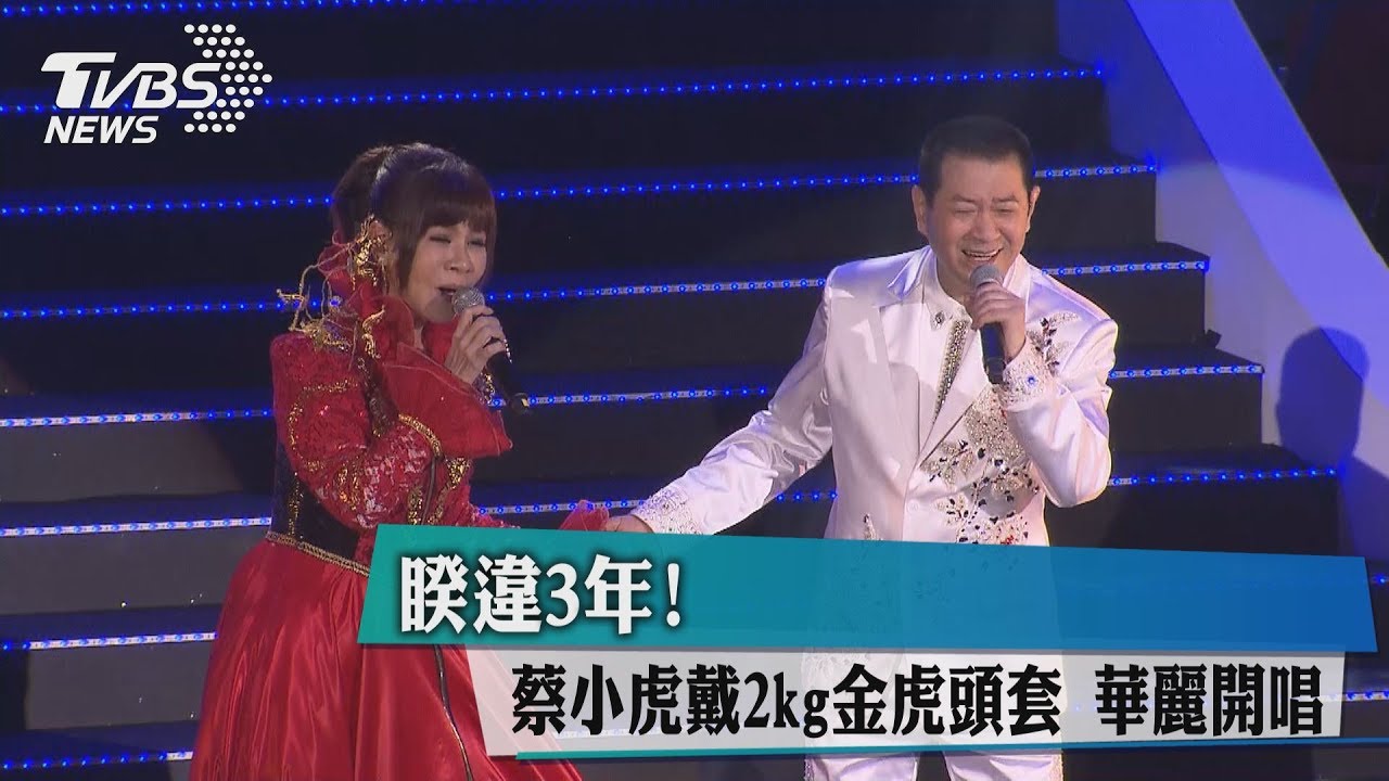 睽違3年！　蔡小虎戴2kg金虎頭套華麗開唱