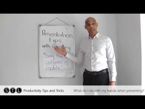 What do I do with my hands when presenting?