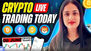 06 June Crypto live trading, bitcoin live trading #deltaexchange #btc #cryptolivetrading #trading