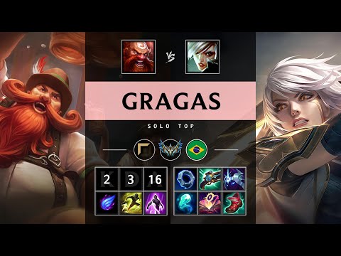 Gragas Top vs Riven - BR Challenger Patch 25.15