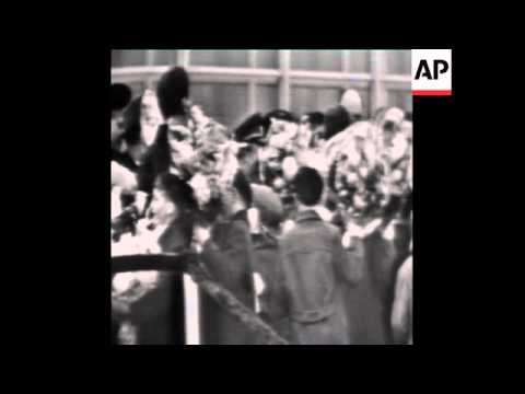 CAN 345 COSMONAUTS OF VOSKHOD ARRIVE TO MOSCOW AFTER SUCCESSFUL FLIGHT