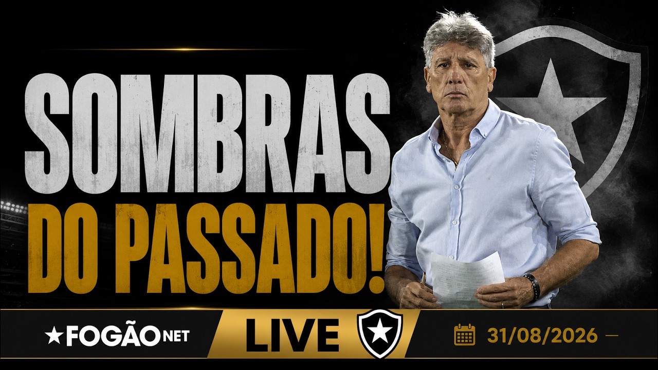 LIVE | Renato Gaúcho é avaliado pelo Botafogo; clube traça plano para Tiquinho Soares