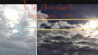 Time Lapse of SECOND SMALLER WHITE SUN and large yellow sun together (2016 Jan 28)