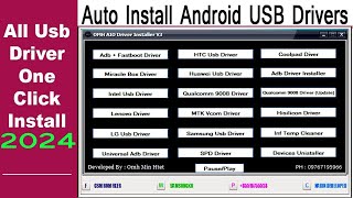 Android Auto USB Driver Pack -  Auto Install Android USB Drivers