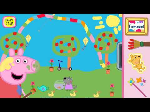 Peppa pig Paitnbox🧡💛 game 2 Cвинка Пеппа😘 мультик👀 разрисовка Игра