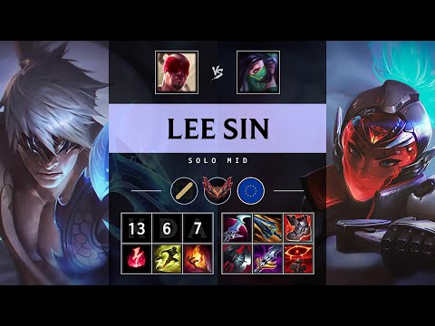 Lee Sin Mid vs Akali - EUW Grandmaster Patch 25.16