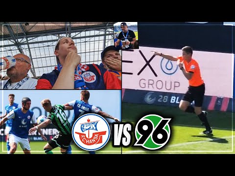 VAR + REFEREE DECIDE THE MATCH! STADIUM VLOG: Hansa Rostock vs. Hannover | Stadium Vlog