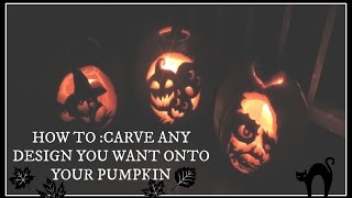 How to Carve Halloween Pumpkins: With Templates