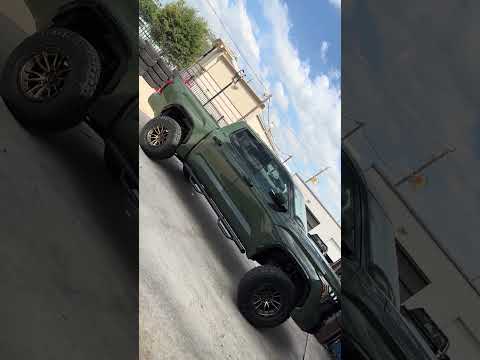AWT - 6" Lifted Green 2023 Toyota Tundra with Blackout on 20x10 Fuel Rebel Wheels & 37" Nitto Tires