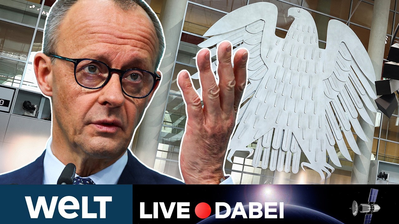 BUNDESTAG: Merz im Kreuzfeuer! Heikle Themen! Kanzler stellt sich Fragen der Opposition | WELT LIVE