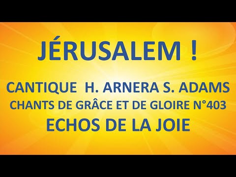 #403 JERUSALEM (UN JOUR, OH REVE ETRANGE)  H ARNERA S  ADAMS CGG1